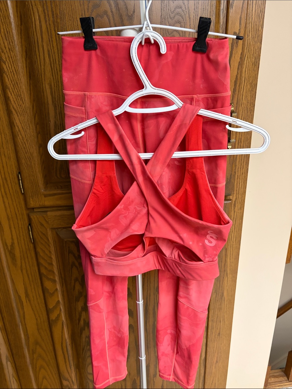 Women's Coral Active Leggings & Sports Bra Set - Performance Support